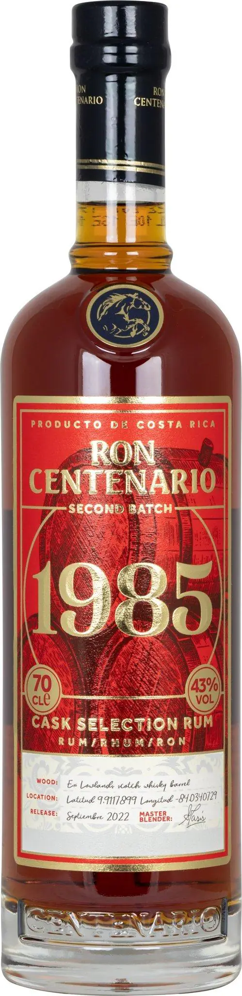 Rum Centenario Edicion 1985