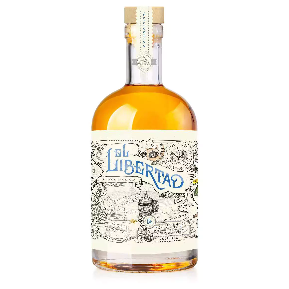 RUM El Libertad FLAVOR OF ORIGIN Spiced Rum Chapter I 40% Vol. 0,7l