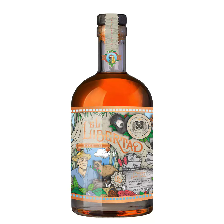 RUM El Libertad Page 161 Coffee & Vanilla Spirit Drink 30% Vol. 0,7l