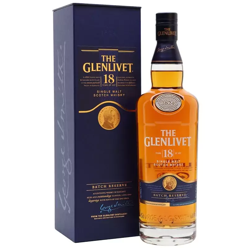 THE GLENLIVET 18 YEARS SINGLE MALT SCOTCH