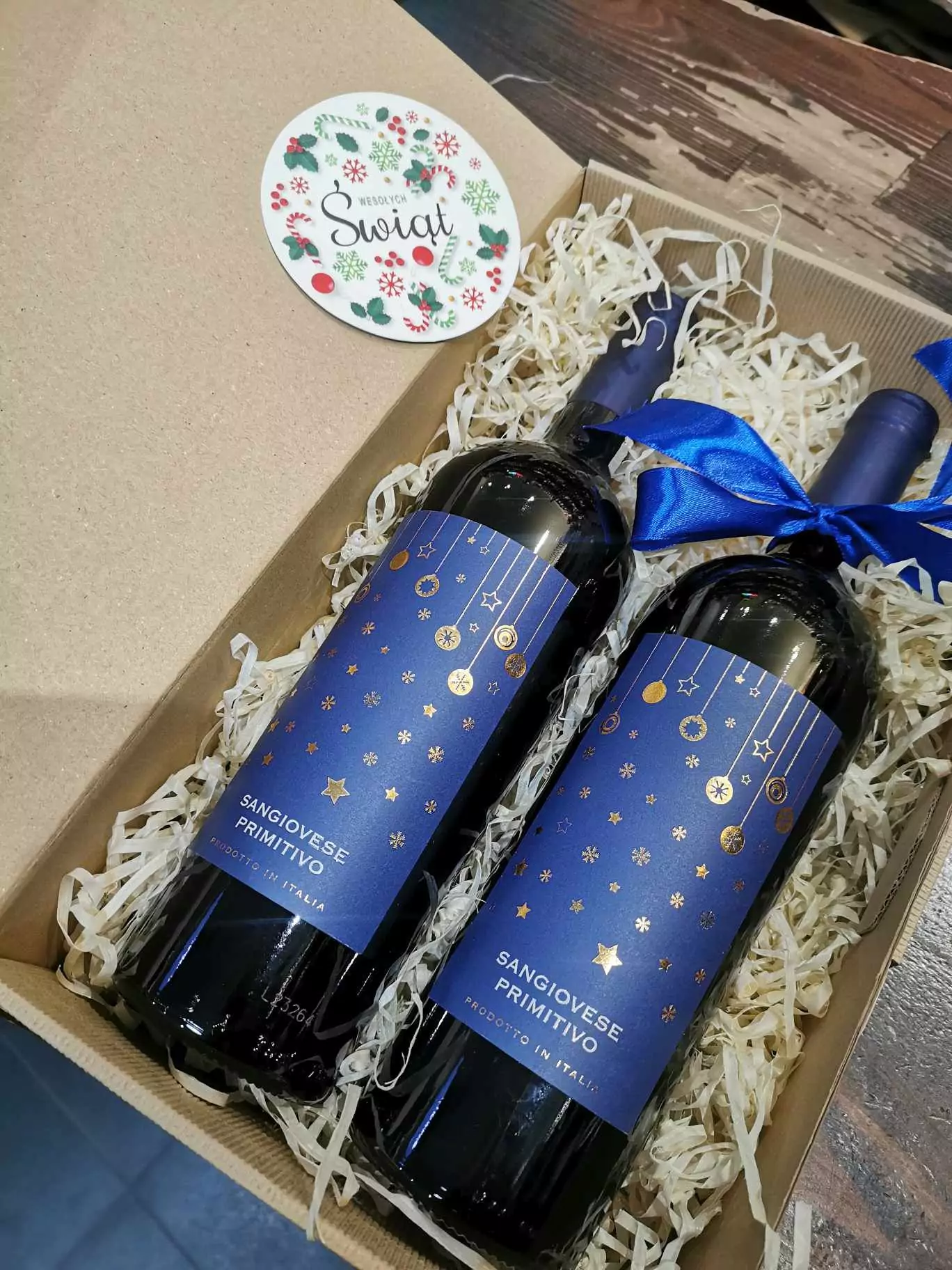 Zestaw Natale Sangiovese/Primitivo Świąteczny
