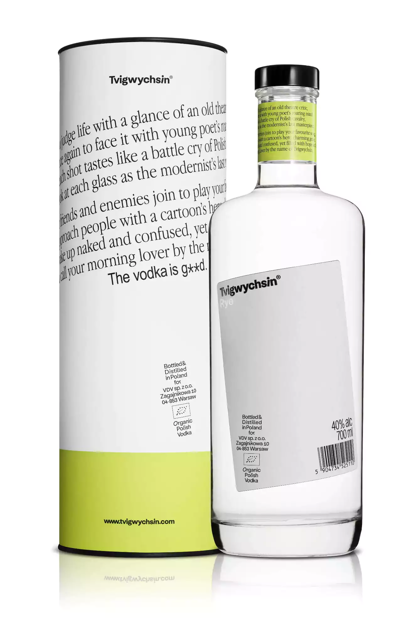 Wódka Tvigwychsin EKO 0,7l w tubie