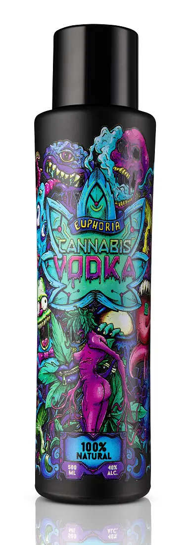 EUPHORIA Cannabis VODKA Madness Edition 40% 0,5l
