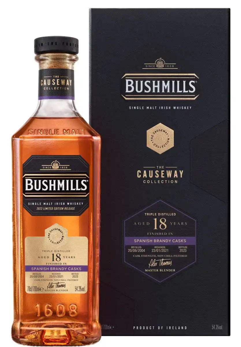 Bushmills 18YO Spanish Brandy Cask Single Malt Irish Whiskey