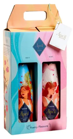 Cava April Organic Brut Blanco/Rosado ZESTAW