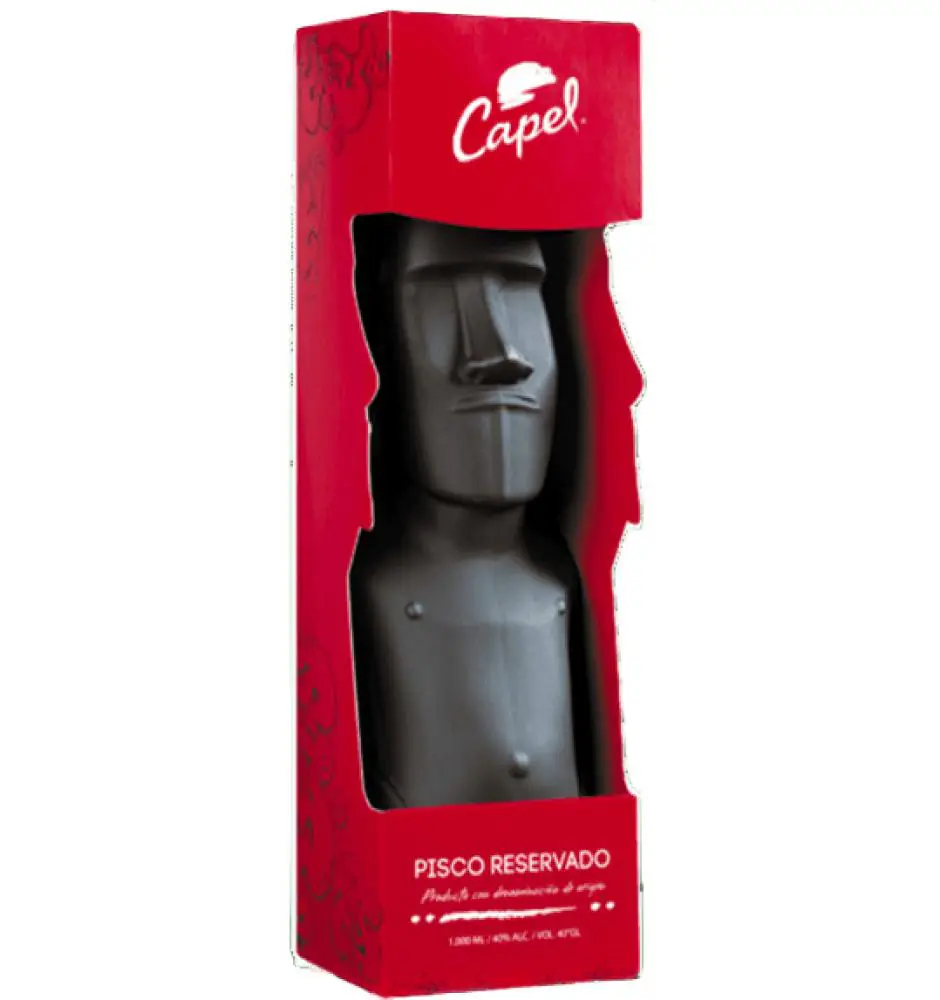 LIKIER PISCO CAPEL MOAI 1L 40% CHILE