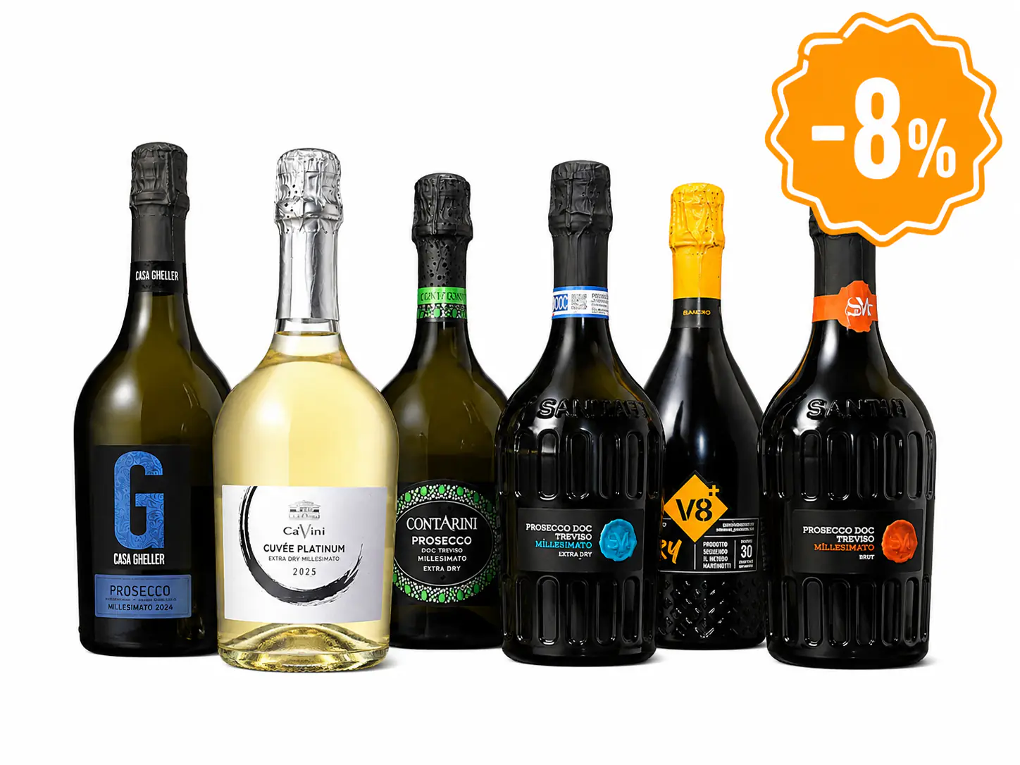 Prosecco zestaw degustacyjny 6 szt